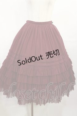 画像1: Juliette et Justine / Petale de rose Skirt 2 ボルドー H-25-07-27-1012-CL-SK-NS-ZH