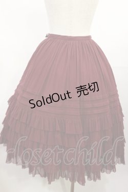 画像3: Juliette et Justine / Petale de rose Skirt 2 ボルドー H-25-07-27-1012-CL-SK-NS-ZH