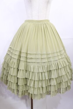 画像1: Juliette et Justine / Petale de rose Skirt 2 リーフグリーン H-25-07-27-1015-CL-SK-NS-ZH