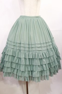 画像1: Juliette et Justine / Petale de rose Skirt 2 ブルーグリーン H-25-07-27-1016-CL-SK-NS-ZH