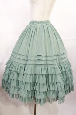 画像2: Juliette et Justine / Petale de rose Skirt 2 ブルーグリーン H-25-07-27-1016-CL-SK-NS-ZH