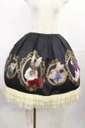 Juliette et Justine / Jupe de le Cardre du Chat 2 うさぎ柄/黒 H-25-07-27-1018-CL-SK-NS-ZH