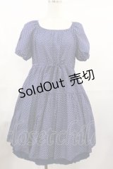 PINK HOUSE / ドットワンピース Free ブルー H-25-07-27-1020-LO-OP-NS-ZH