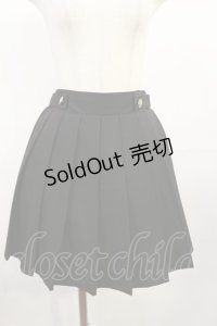 Ank Rouge / プリーツスカート M ブラック H-25-07-27-1022-CA-SK-NS-ZH