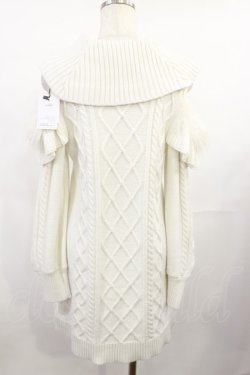 画像2: evelyn / ファーショルダーニットワンピース Free オフ H-25-07-27-1026-LO-OP-NS-ZH