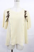 axes femme / レースアッププルオーバー M 生成り H-25-07-27-1028-AX-TO-NS-ZH