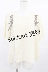 axes femme / レースアッププルオーバー M 生成り H-25-07-27-1028-AX-TO-NS-ZH