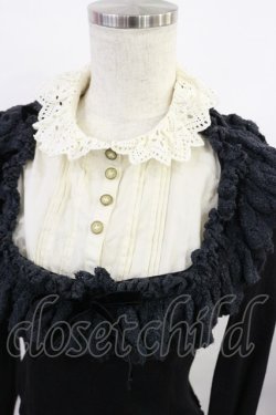 画像3: Victorian maiden / レーススタンドカラー付カットソー Free ブラック H-25-07-27-1031-CL-TO-NS-ZH