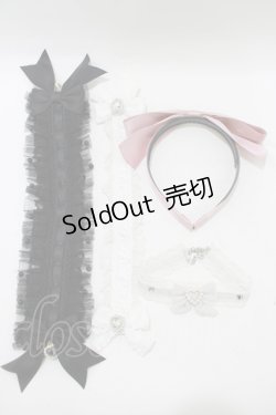 画像1: LOLITAその他 / アクセサリーセット  ブラック/オフ/ピンク H-25-07-27-065-LO-ZA-NS-ZH