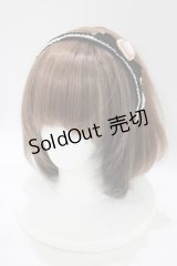 RoseMarie seoir / bijou ribbon headband  ブラック H-25-07-27-072-LO-AC-NS-ZH