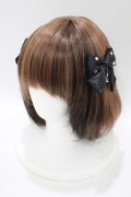 Ank Rouge / ハートチャームキラキラリボンバレッタ  ブラック H-25-07-27-074-CA-AC-NS-ZH
