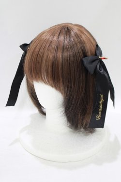 画像1: Ank Rouge / 『ディズニー ツイステッドワンダーランド』/ハーツラビュル/リボンバレッタ  ブラック H-25-07-27-082-CA-AC-NS-ZH