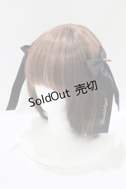 画像1: Ank Rouge / 『ディズニー ツイステッドワンダーランド』/ハーツラビュル/リボンバレッタ  ブラック H-25-07-27-082-CA-AC-NS-ZH