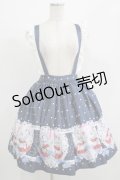 Rose Cutie（海外ロリータブランド） / Ms LUTRA collaboration Diner Bunnyスカート M ネイビー H-25-07-27-007-LO-SK-NS-ZH
