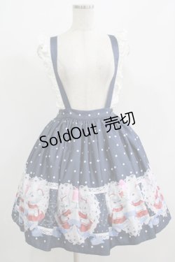 画像1: Rose Cutie（海外ロリータブランド） / Ms LUTRA collaboration Diner Bunnyスカート M ネイビー H-25-07-27-007-LO-SK-NS-ZH