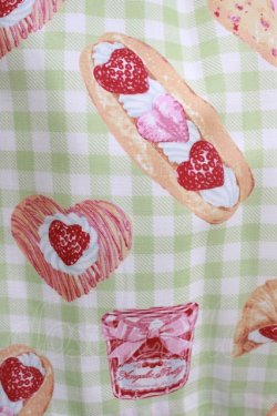 画像4: Angelic Pretty / いちごBread Bakeryジャンパースカート Free ミント H-25-07-27-001-AP-OP-NS-ZH