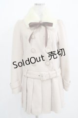 Ank Rouge / ファーカラーコート M ピンク H-25-07-27-019-CA-CO-NS-ZH