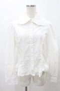 PEACE NOW / フリルブラウス M 白 H-25-07-28-031-PU-BL-KB-ZH