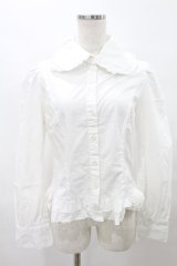 PEACE NOW / フリルブラウス M 白 H-25-07-28-031-PU-BL-KB-ZH