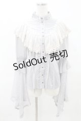 Ozz oneste / Rosy crown姫袖ブラウス  グレー H-25-07-28-033-OO-BL-KB-ZH