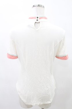 画像2: Ozz oneste / 刺繍チャイナカットソー  白 H-25-07-28-034-OO-TO-KB-ZH
