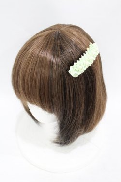 画像1: Q-pot. / パールホイップバレッタ  ミント H-25-07-28-1006-QP-AC-KB-ZH