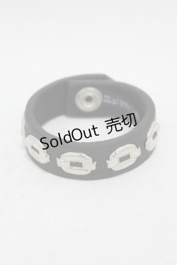 画像1: ニュリカデリック / チェインスタッズブレス  ブラック H-25-07-28-1012-PU-AC-KB-ZI