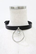 画像1: ニュリカデリック / ベルリングレザーチョーカー  ブラック H-25-07-28-1021-PU-AC-KB-ZY (1)