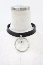 画像1: ニュリカデリック / ベルリングレザーチョーカー  ブラック H-25-07-28-1022-PU-AC-KB-ZI (1)