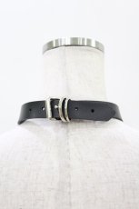 画像2: ニュリカデリック / ベルリングレザーチョーカー  ブラック H-25-07-28-1022-PU-AC-KB-ZI (2)