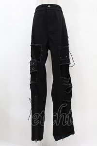 PUNK RAVE / DERANGED WORLD TROUSERS 5XL ブラック H-25-07-28-1039-PU-PA-KB-ZH