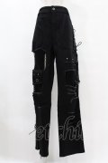 PUNK RAVE / DERANGED WORLD TROUSERS 4XL ブラック H-25-07-28-1040-PU-PA-KB-ZH