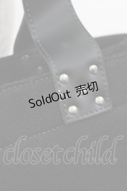 画像3: PEACE NOW / エンブレムプリントフェルトバッグ  黒 H-25-07-28-001-PU-BG-KB-ZH