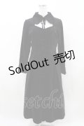 PEACE NOW / 別珍コートワンピース  黒 H-25-07-28-012-PU-OP-KB-ZH