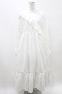 merry jenny / flowerドロストスリーブワンピース FREE オフホワイト H-25-07-28-013-LO-OP-KB-ZH