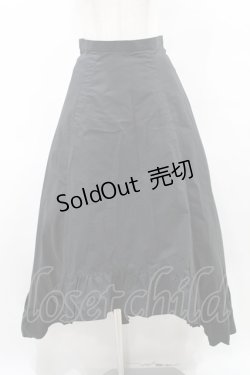 画像1: BPN / フリルフィッシュテールロングスカート  黒 H-25-07-28-016-GO-SK-KB-ZH
