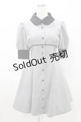 MIHO MATSUDA / ワンピース・エルガー  グレー H-25-07-28-020-GO-OP-KB-ZH