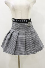 MORPH8NE / OFF SKIRT S ブラック×ホワイト H-25-07-29-008-PU-SK-KB-OS