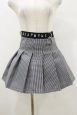 画像1: MORPH8NE / OFF SKIRT S ブラック×ホワイト H-25-07-29-008-PU-SK-KB-ZT063 (1)