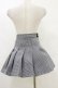 画像2: MORPH8NE / OFF SKIRT S ブラック×ホワイト H-25-07-29-009-PU-SK-KB-ZH (2)