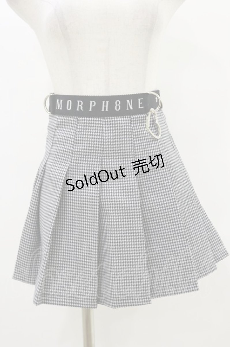 画像1: MORPH8NE / OFF SKIRT S ブラック×ホワイト H-25-07-29-010-PU-SK-KB-ZI (1)