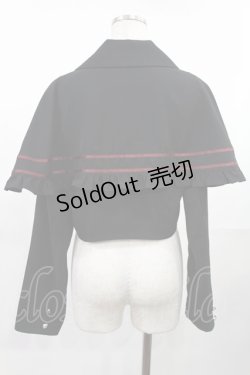画像2: Jamie エーエヌケー / ミリタリーケープジャケット M ブラック H-25-07-29-1026-LO-JA-NS-ZH