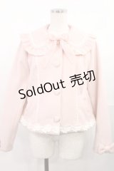 axes femme kawaii / ガーリーリボンショートコート M ピンク H-25-07-29-1027-AX-CO-NS-ZH