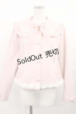 画像1: axes femme kawaii / ガーリーリボンショートコート M ピンク H-25-07-29-1027-AX-CO-NS-ZH