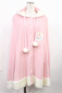 画像1: BABY,THE STARS SHINE BRIGHT / チャーミーキティワッペン付うさみみマント Free ピンク H-25-07-29-1029-BA-CO-NS-ZH