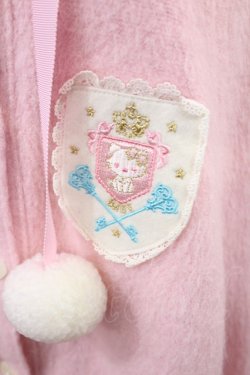 画像4: BABY,THE STARS SHINE BRIGHT / チャーミーキティワッペン付うさみみマント Free ピンク H-25-07-29-1029-BA-CO-NS-ZH