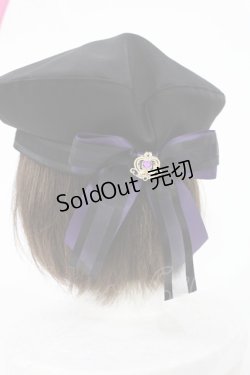 画像2: Amavel / Magical Cosmic Cosmetic ベレー帽  ブラック H-25-07-29-1039-CA-AC-NS-ZH