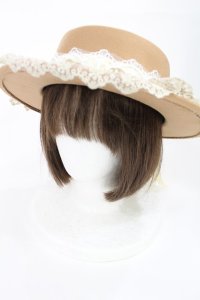 axes femme / グランドフィナーレカンカン帽  ベージュ H-25-07-29-1040-AX-AC-NS-ZH