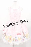 Angelic Pretty / Honey Cakeラウンドジャンパースカート（初版） Free ピンク H-25-07-29-1004-AP-OP-NS-ZH