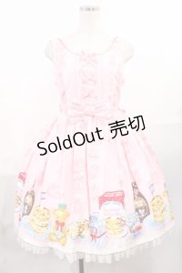 Angelic Pretty / Honey Cakeラウンドジャンパースカート（初版） Free ピンク H-25-07-29-1004-AP-OP-NS-ZH